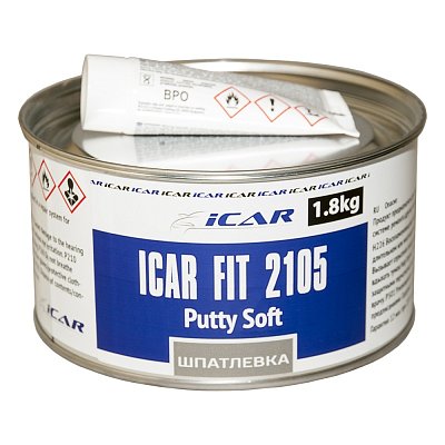 Шпатлевка  ICAR FIT 2105  полиэфирная, мягкая, уп.1,8кг IC-ICF-PES-2105-1800